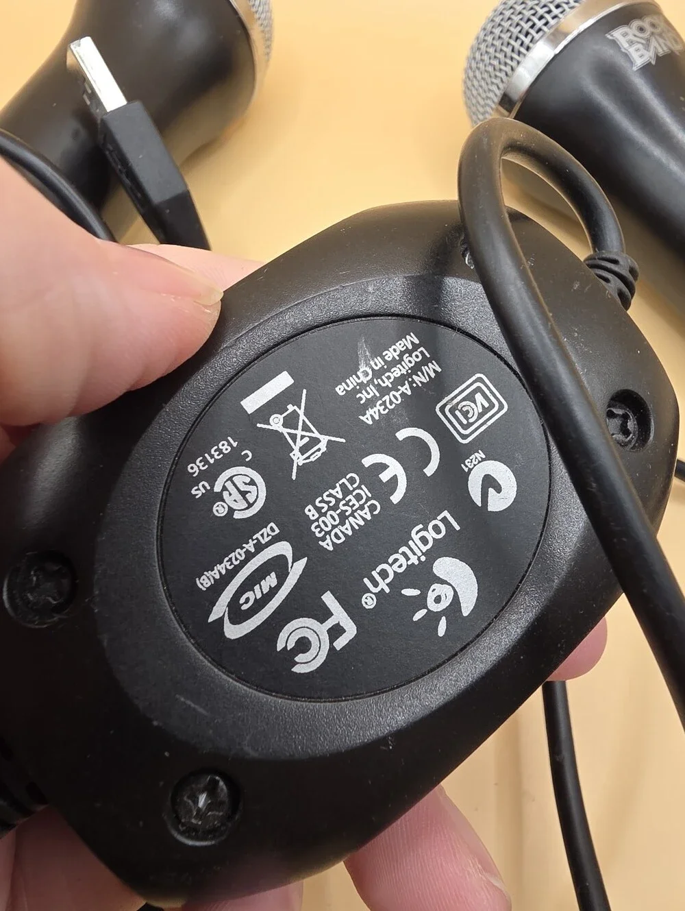2 Rock Band Wired USB Microphones
